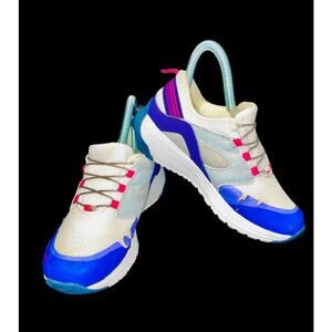 ZeroTie "Soft Hill" Girls Running White Purple Lightweight Drifter Sneakers 2
